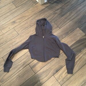 Zip up hoodie crop top
